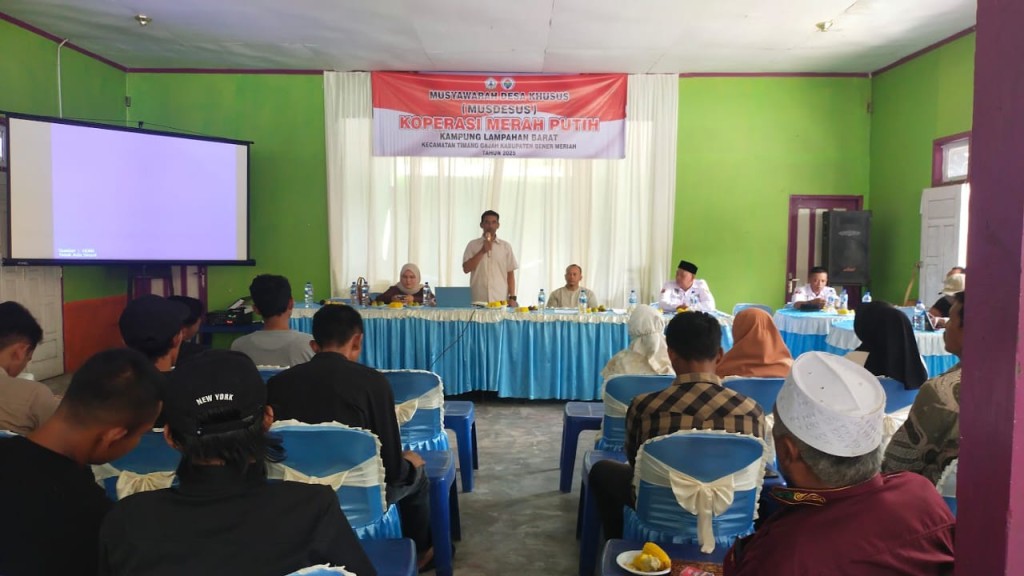 Pembentukan Koperasi Merah Putih Tahun 2025 Kampung Lampahan Barat